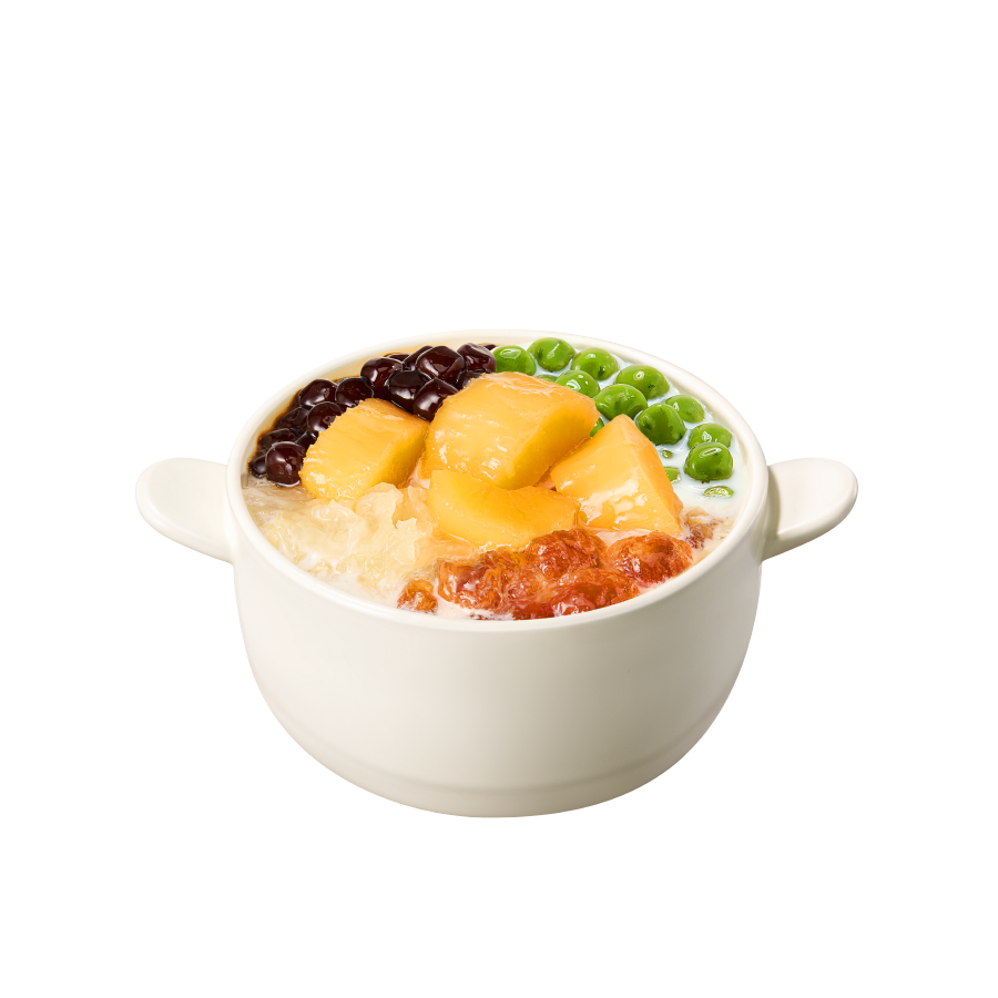 桃胶木薯炖奶